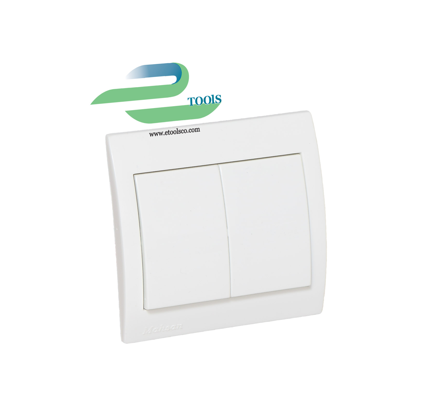 کلید دو پل توکار مهسان الکتریک مدل آرین